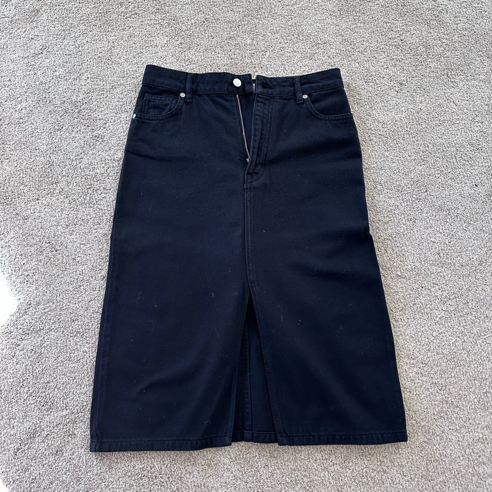 Ba&sh black demin skirt never worn, size 2